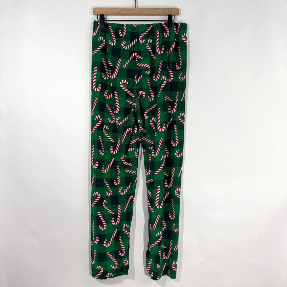 PJ Place Adult Unisex Size Medium Red Green Merry Christmas 2 Piece Pajama Set - Picture 11 of 11
